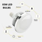 2Pack 85W Photography Light Bulb for Softbox Lighting Kit Photography Soft Box Studio 6500K Bulbs LED Lighting, Remote Set, BEIYANG