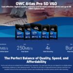 OWC Atlas Pro 256GB SDXC UHS-II V60 Media Card