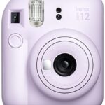 FUJIFILM INSTAX Mini 12 Instant Film Camera (Lilac Purple) + Fuji Instax Mini Twin Pack Instant Film + Fuji Instax Mini Rainbow Instant Film + Protective Case + Photo Album + Travel Stickers + Frames