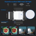 Neewer 2 Packs 660 RGB Led Light with APP Control, Photography Video Lighting Kit with Stands and Bag, 660 SMD LEDs CRI97+/3200K-5600K/Brightness 0-100%/0-360 Adjustable Colors/9 Applicable Scenes