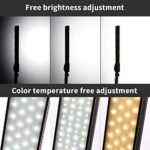 GIJUANRING 2 Packs Dimmable Bi-Color LED Video Light with Tripod Stand Bag Photography Lighting Kit for Camera Video Studio YouTube Product Photography Shooting,376 LED Beads, 3200-5500K,CRI 96+