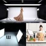 Video Lighting Kits, Dimmable Bi-Color 420 LED Video Light with Light Stand and 3 Carrying Bags, led Photography Lighting for YouTube Studio Photography, Video Shooting