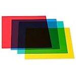 GVM 4 Pack Color Correction Gel Light Filter – Transparent Color Lighting Gel Filter Plastic Sheets, 4 Colors (1)