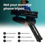 Pivo Tripod – Portable 63-inch Stand Aluminum Lightweight for Smartphone and Camera with Universal 1/4″ Thread 3 Level Option for Action Camera, DSLR & Pivo Pods