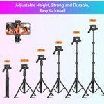 Eicaus 12″ RGB Ring Light with Tripod Stand and Phone Holder, Selfie LED Lighting with 62″ Phone and Stand,15 Color Effects for Video Recording,Makeup,Room Decor,TikTok,Creative Photography