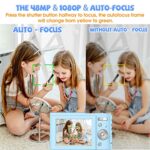 Digital Camera, Bofypoo Autofocus Kids Vlogging Camera FHD 1080P 48MP with 32GB Memory Card, 16X Zoom Point and Shoot Digital Camera, Compact Camera for Teens,Beginners
