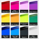 36 Pack WEINIDASI Color Correction Gel Light Filter, Transparent Colour Filter Film, Colored Transparency Sheets, Color Correction, Film for Lamp, Headlight, Photo Studio Strobe, LED, Headlight Film