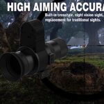 Digital Night Vision Sight with Crosshair, Professional Zoom Camera Photosensitive Lens, 1.54″ Large Screen Monocular Aiming Night Vision Telescope, Suitable Full Dark Outdoor Hunting Environment.