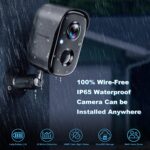 Wireless Indoor Camera for Security, 1080P Battery Powered Security Cameras Wireless Outdoor AI Motion Detection WiFi Home Camera with Siren, Spotlight, Color Night Vision,2-Way Talk, SD/Cloud Storage