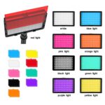 3pack LED 9Color Filter Studio Streaming Lights Photography Video Lighting Kit Photo Lights for Video Recording Photography Camera Photo Game Stream YouTube TikTok Filming Computer Conference Shooting