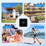 Wireless WiFi Hidden Spy Camera Indoor Outdoor Cameras Dog Home Security Micro Nanny Cam Babysitter Surveillance Camera Compatible Dog Home Security Micro Camera Body Small Body Camera No Need Wifi