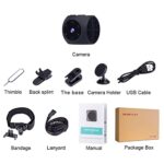 Hidden Camera, Full HD Mini Spy Camera, Nanny Cam with Motion Detection and Night Vision for Indoor Outdoor Covert Built-in Magnetic & Wearable Security Cameras