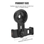 Phone Scope, Spotting Scope Smartphone Camera Adapter, Telescope Camera Adapter, Fits Almost All Smartphone on The Market -Record The Nature The World