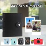 52 Pockets Mini Photo Album for Fujifilm Instax Mini Instant Film, Polaroid Snap, Z2300, SocialMatic Instant Cameras & Zip Instant Printer (Black, 1Pack)