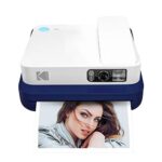 Kodak Smile Classic Digital Instant Camera with Bluetooth (Blue) Stickers Bundle