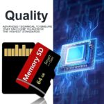 Luvkey SD Card 64GB High Speed Flash Memory Cards, Large Capacity SD Cards Waterproof 64GB TF Card with Memory Card Adapter,Mainly Used for Data Storage of Camera/Smartphone/Monitor/Dashcam/Drone
