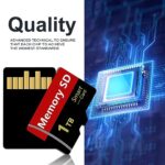 1TB SD Card Luvkey High Speed Flash Memory Cards, Large Capacity SD Cards Waterproof 1000GB TF Card with Memory Card Adapter,Mainly Used for Data Storage of Camera/Smartphone/Monitor/Dashcam/Drone