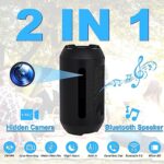 128G Spy Camera Hidden Camera Bluetooth Speaker, Best Hidden Spy Camera with Night Vision,1080P Full HD Mini Spy Camera,Nanny Camera Cam Hidden Camera,Hidden Camera for Home Security, No WiFi