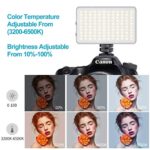 VIJIM VL120 LED Video Light on Camera, Mini Rechargeable 120 LED Photography Lighting Fill Lamp 3200K-6500K Bi-Color Dimmable, CRI95+, Built-in 3100mAh Battery for Canon Nikon Sony DSLR Cameras