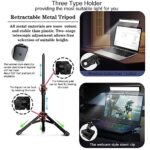 Video Conference Lighting, Webcam Light for Remote Working, Zoom Lighting for Laptop/Computer, Zoom Calls, Live Streaming, Self Broadcasting, Video Light with Tripod/Sturdy Clip,9000K Brightness