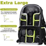 Endurax Extra Large Camera DSLR/SLR Backpack for Outdoor Hiking Trekking with 15.6 Laptop Compartment