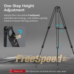 SmallRig AD-80 FreeBlazer Heavy-Duty Aluminum Alloy Tripod, 71″ Video Tripod with 75mm Bowl Adapter,One-Step Height Adjustment, Load up to 33lbs, Professional Tripod for DSLR, Camera, Camcorder – 4164