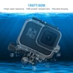 Kuptone 60M Waterproof Case for GoPro Hero 8 Black, Protective Housing Underwater Diving Case Shell with Quick Release Mount Accessories for Go Pro Hero8 Action Camera