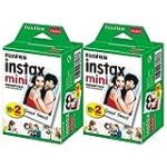 Fujifilm Instax Mini Instant Film – 40 Sheets (2 Packs of 20 Film Sheets)