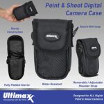 Ultimaxx Professional Digital Point & Shoot Camera Case for Sony ,Nikon, Canon, Olympus , Pentax, Panasonic, Samsung & Many More Cameras