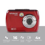 Polaroid IS048 Digital Camera – Small Lightweight Waterproof Instant Sharing 16 MP Digital Portable Handheld Action Camera (Red)