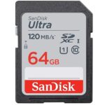 SanDisk 64GB SDXC SD Ultra Memory Card Class 10 Works with Canon EOS Rebel SL3, SL2, SL1 Digital Camera (SDSDUN4-064G-GN6IN) Bundle with 1 Everything But Stromboli Multi-Slot Card Reader