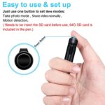 64GB Spy Camera Pen, Hidden Camera Full HD 1080P Mini Spy Pen Camera Camcorder with Photo Taking,Nanny Cam Hidden Camera, Small Hidden Camera with Motion Detection for Business Meeting [2023 Version]