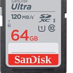 SanDisk 64GB SD Ultra Memory Card Works with Panasonic Lumix DC-LX100 II, DMC-FZ1000, DC-FZ1000 II Digital Camera (SDSDUN4-064G-GN6IN) Bundle with (1) Everything But Stromboli Micro Fiber Cloth