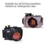 Seafrogs Red Filter 67mm especialy for seafrogs Waterproof housing with 67mm Lens Thread Interface