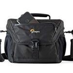 Lowepro LP37123 Nova 180 AW II Camera Bag, Waterproof, Customizable, Fits Pro-Depth DSLR with Lens, Compact Drone, 3-4 Additional Lenses, Flash, Black