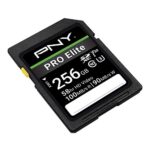PNY 256GB PRO Elite Class 10 U3 V30 SDXC Flash Memory Card – 100MB/s, Class 10, U3, V30, 4K UHD, Full HD, UHS-I, Full Size SD