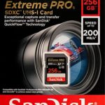 SanDisk Extreme Pro 256GB SD Memory Card for Vlogging Camera Works with Sony ZV-1 (DC-ZV-1) (SDSDXXD-256G-GN4IN) Bundle with (1) Everything But Stromboli 3.0 Card Reader