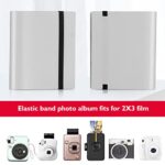 160 Pockets Photo Album with Colorful Stickers for Fujifilm Instax Mini LiPlay EVO 7s 8 8+ 9 11 25 26 50s 70 90 Film, Polaroid Snap SnapTouch PIC-300 Z2300 Mint Zip Instant Camera Printer (Grey)