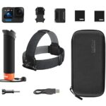 GoPro HERO12 Black + Accessories Bundle, Includes Handler + Head Strap 2.0 + Enduro Battery + Carrying Case