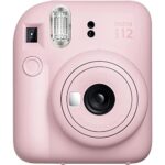 Fujifilm Instax Mini 12 Instant Camera with 40 Photo Sheets, Cleaning Cloth, and INSTAX App, Portable, Easy to Use, Automatic Settings, Front Mirror for Selfies, 2 AA Batteries, Blossom Pink