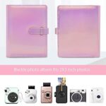 128 Pockets Mini Photo Album for Fujifilm Instax Mini Camera, Polaroid Snap, Z2300, SocialMatic Instant Cameras & Zip Instant Printer (Magic Pink)