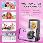 Digital Camera FHD 2.7K Compact Digital Camera for Kids Support 4K 48MP Digital Camera with 32GB Card 16X Digital Zoom,Point and Shoot Camera Portable Camera for Teens Students Boys Girls Seniors