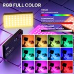 ULANZI PL-01 RGB Video Light, Portable RGB Camera Light with 4000mAh Battery, 360° Color 20 Light Effects, CRI?95 2500-9000K LED Panel DSLR Photography Lighting for YouTube, Video Conference, Vlogging