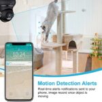 2K Indoor Camera, Litokam 360 Pan/Tilt Home Security Camera with Motion Detection, Pet Camera with Phone App, Baby Monitor with Night Version, WiFi Camera-Two Way Audio, Work with Alexa, 2 Pack