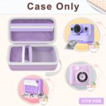 Grapsa Case Compatible with DYLANTO for Anchioo for ESOXOFFORE for YTETCN for WEEFUN for GKTZ Instant Print Camera, Kids Camera Storage Holder Organizer for Accessories (Box Only) – Purple