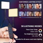 2-Pack Photography Lighting Kit, NiceVeedi 22W LED Video Light Kit, 2900-7000K Dimmable Studio Light with Tripod Stand, 73″ Stream Light for Video Recording (22W-2 Pack)