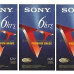 SONY 3T120VR 6hrs. EP T-120 VHS Tapes (3-Pack)