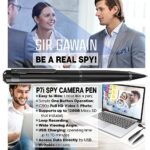 [Upgraded 2023] Mini Spy Camera Hidden Camera Pen Black 1080p & 32GB SD Card – Small Nanny Cam Spy Pen Camera Full HD Video or Picture Taking – Secret Camera with Wide Angle Lens, Rechargeable