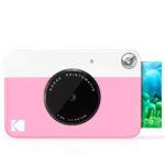 Kodak Printomatic Instant Camera (Pink) Basic Bundle + Zink Paper (20 Sheets) + Deluxe Case