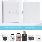 256 Pockets Photo Album for Fujifilm Instax Mini LiPlay 11 9 8+ 8 7S Instant Camera/Mini Link SP-1 Printer, Polaroid Snap SnapTouch PIC-300 Z2300 Mint Zip Instant Camera Printer (White)